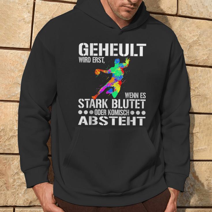 Geheult Wird Erst Wenn Es Stark Blutet Oder Komisch Absteht Kapuzenpullover Lebensstil