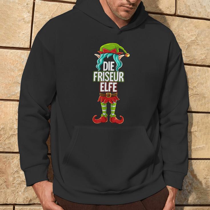 Hairdresser Elf Partner Look Christmas Kapuzenpullover Lebensstil