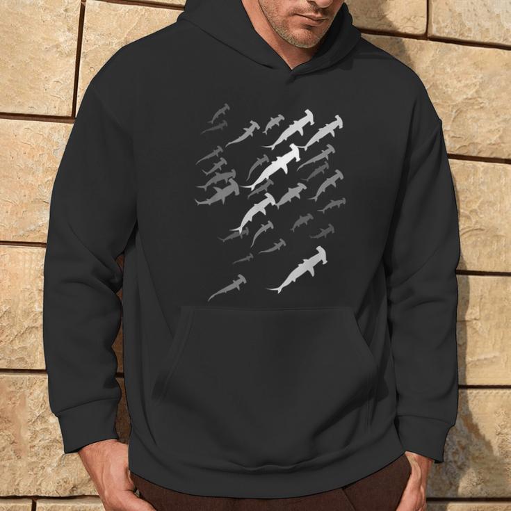 Hammer Shark Swarm Diver Kapuzenpullover Lebensstil