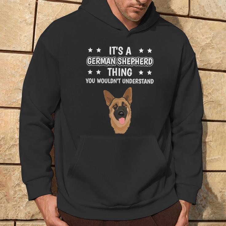 Ist So Ein Deutscher Schäferhund Ding Spruch Hundehalter Kapuzenpullover Lebensstil