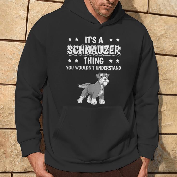 Ist So Ein Schnauzer Ding Lustiger Spruch Schnauzer Kapuzenpullover Lebensstil