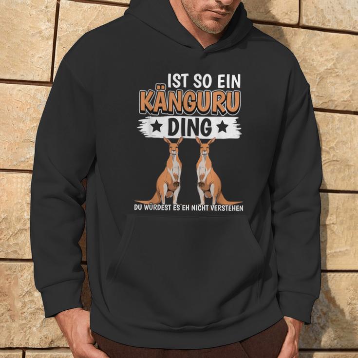 Kängurus Sachen Ist So Ein Känguru Ding Känguru Kapuzenpullover Lebensstil