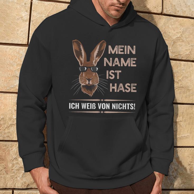 Mein Name Ist Hase Ich Weißon Nichts My Name Is Rabbit Kapuzenpullover Lebensstil