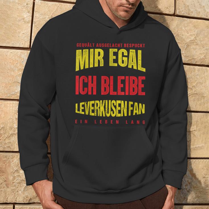 Mir Egal Ich Bleibe Leverkusen Fan Football Fan Club Kapuzenpullover Lebensstil