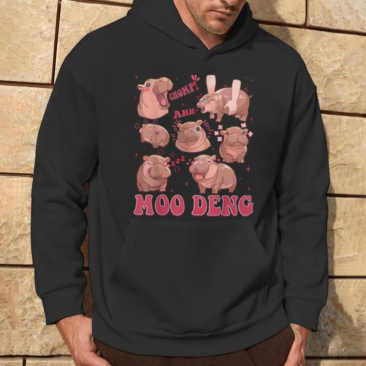 Moo Deng 2024 Moo Deng Moo Deng Cute Hippo Kapuzenpullover Lebensstil