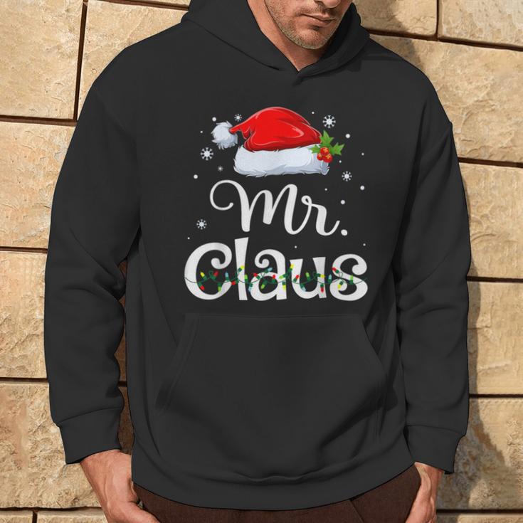 Mr And Mrs Claus Pyjama Santa Kapuzenpullover Lebensstil