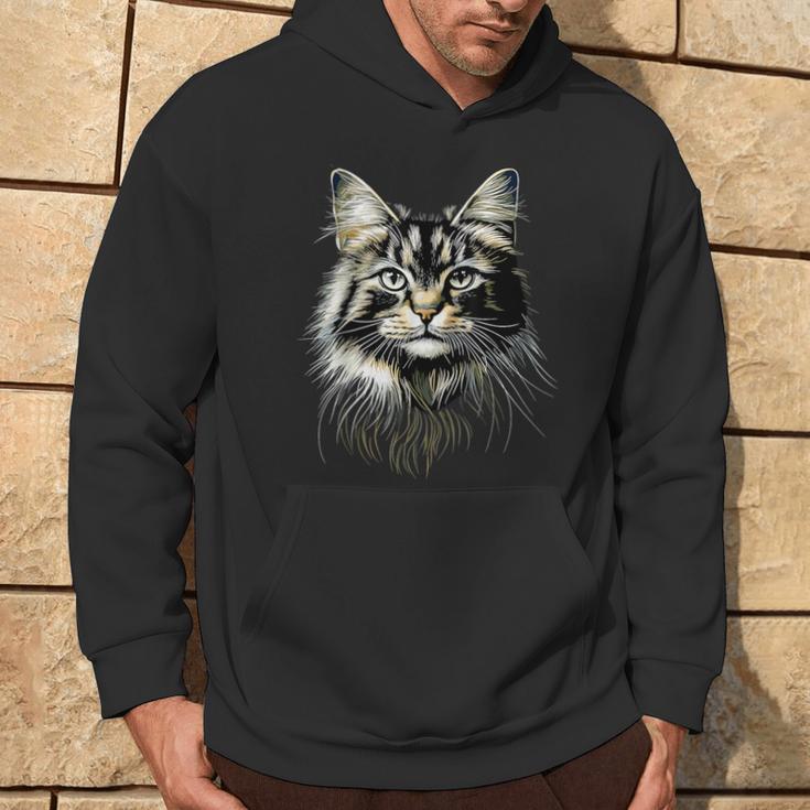 Norwegian Forest Cat Norwegian Cat Skogkatt Forest Cats Kapuzenpullover Lebensstil