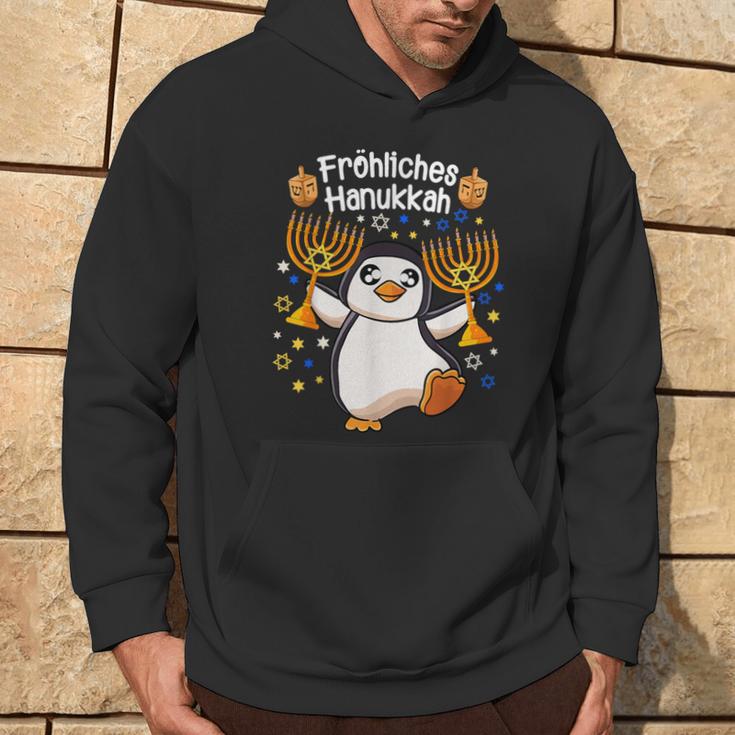 Penguin Hanukkah Menorah Happy Hanukkah Kapuzenpullover Lebensstil