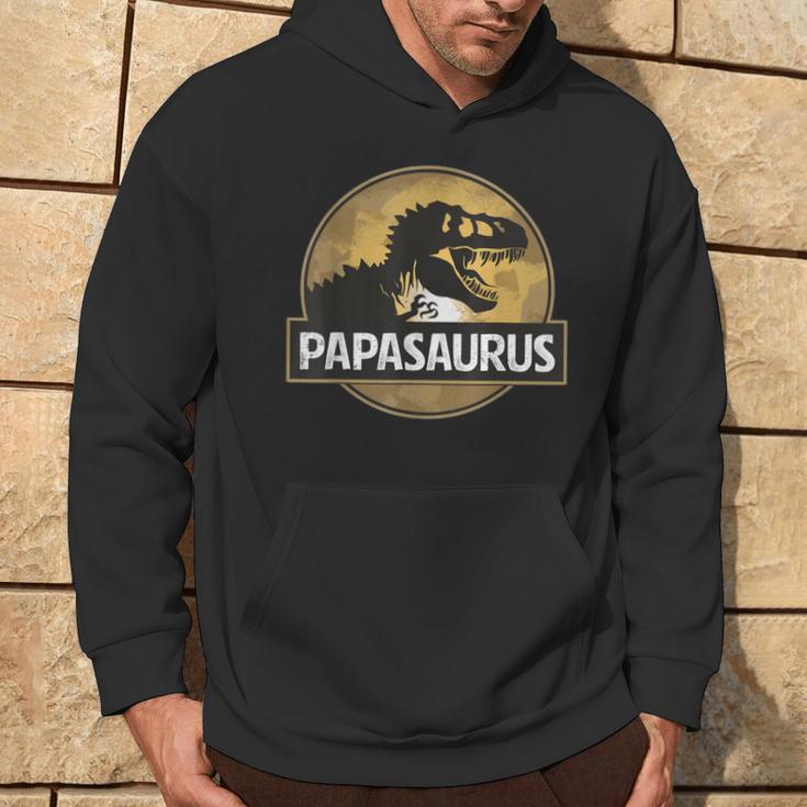 Père Fils Partenaire Papasaurus T-Rex Dinosaur Kapuzenpullover Lebensstil