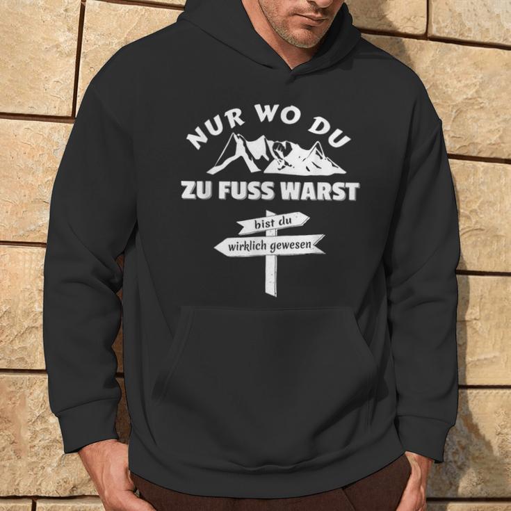 Pilger Nur Wo Du Zu Fuss Bist Du Wirklich Gewesen Kapuzenpullover Lebensstil