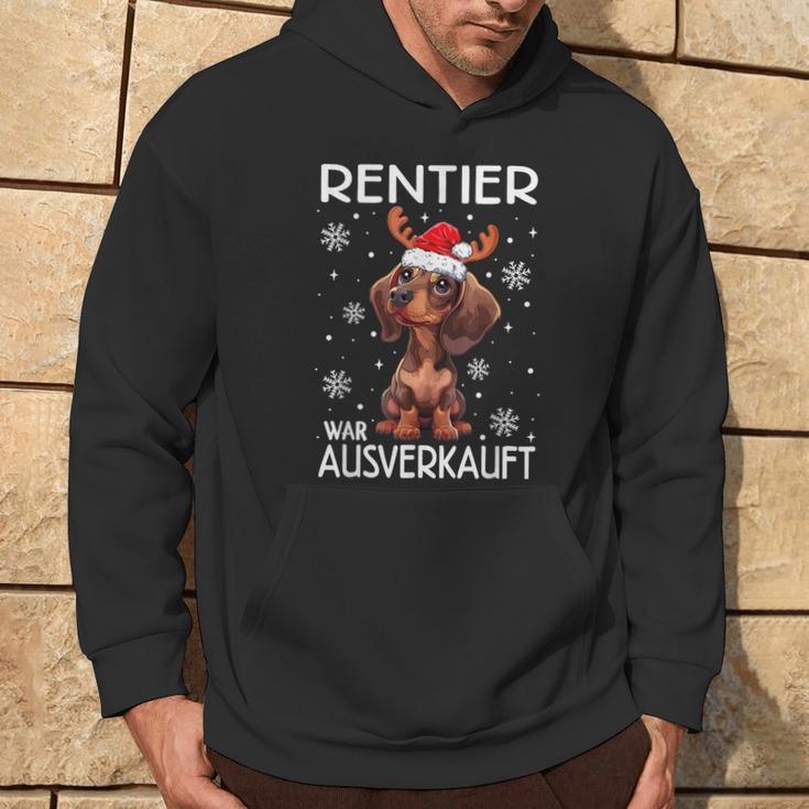 Reindeer Was Out Sold Dachshund Christmas Kapuzenpullover Lebensstil