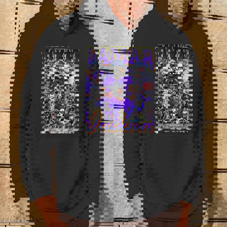 Retro Lamar Jackson Vintage Lover Graphic 90S Hoodie Lifestyle