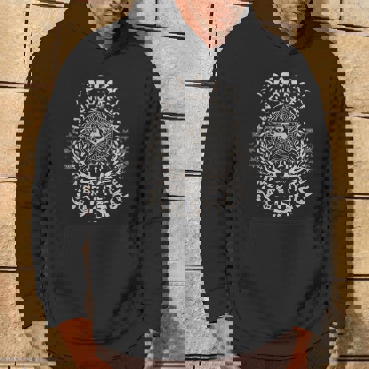 Retro Have Yourself A Merry Little Solstice Yule Holiday Hoodie Lifestyle