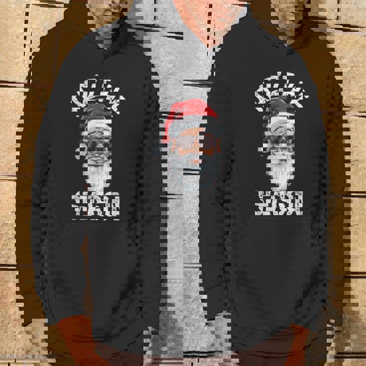 Rizz The Season Sigma Rizzler Santa Claus Rizzmas Joke Hoodie Lifestyle