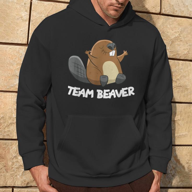 Rodent Team Beaver Team Beaver Cool Flannelette Kapuzenpullover Lebensstil