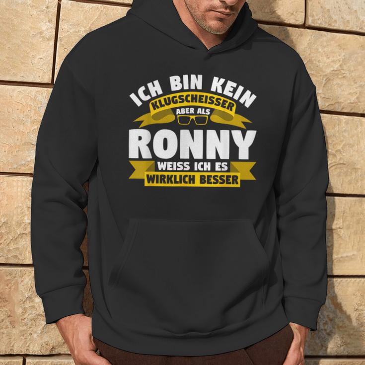 Ronny Ich Bin Kein Klugscheisser Kapuzenpullover Lebensstil