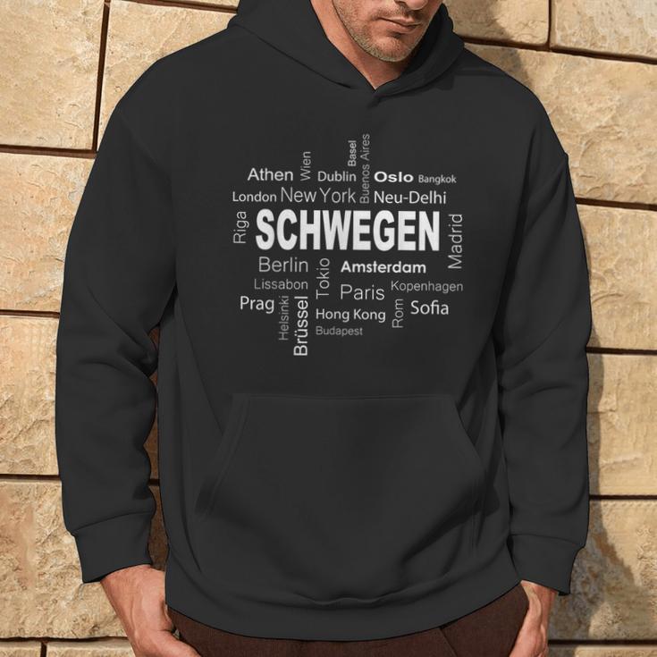 Schwegen New York Berlin Schwegen Meine Hauptstadt Kapuzenpullover Lebensstil