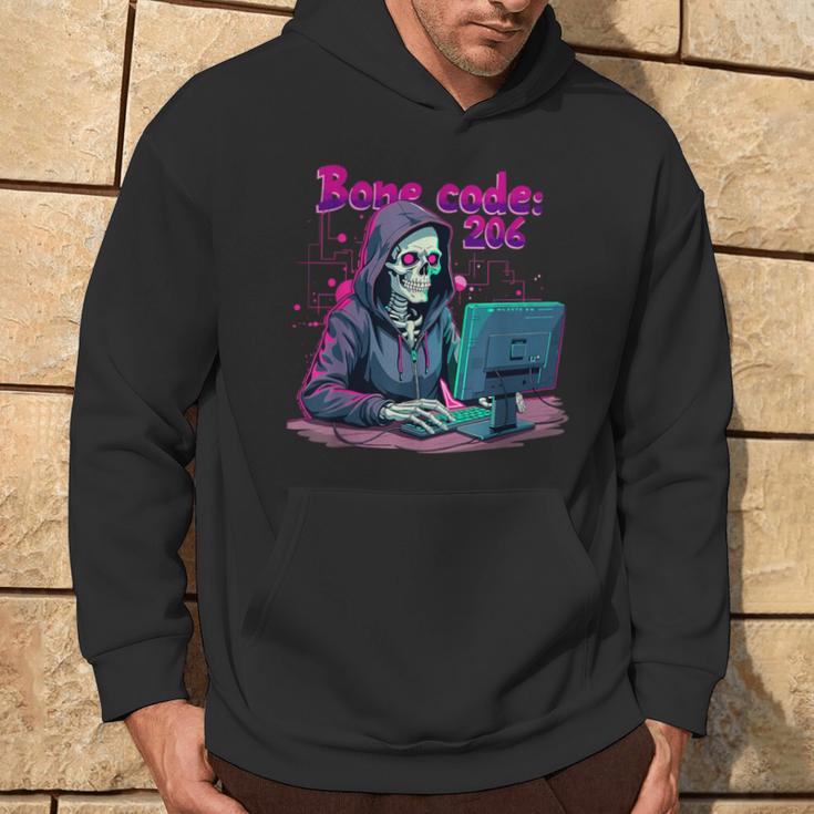 Skeleton Hacker Gamer It Programmer Kapuzenpullover Lebensstil