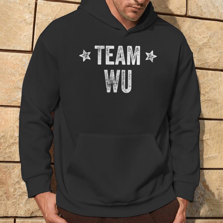 Team Wu Surname Wu Family Member Last Name Kapuzenpullover Lebensstil