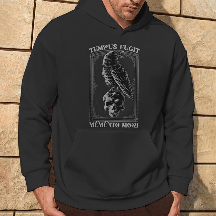 Tempus Fugit Memento Mori Latin Kapuzenpullover Lebensstil