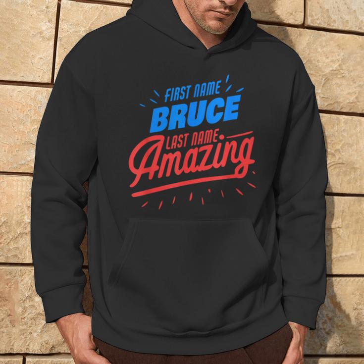 Vorname Bruce Nachname Erstaunlich Lustig Bruce Spruch Kapuzenpullover Lebensstil