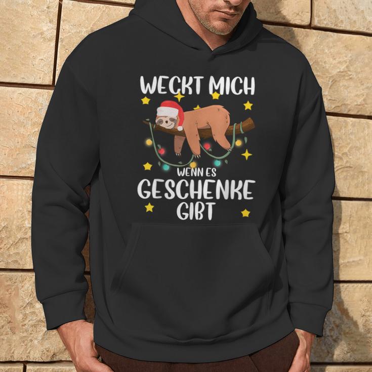 Wecke Mich Wenn Es Geschenke Gibt Christmas Kapuzenpullover Lebensstil