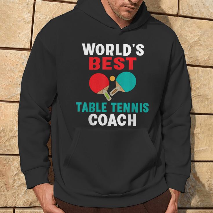 World Best Table Tennis Trainer Kapuzenpullover Lebensstil