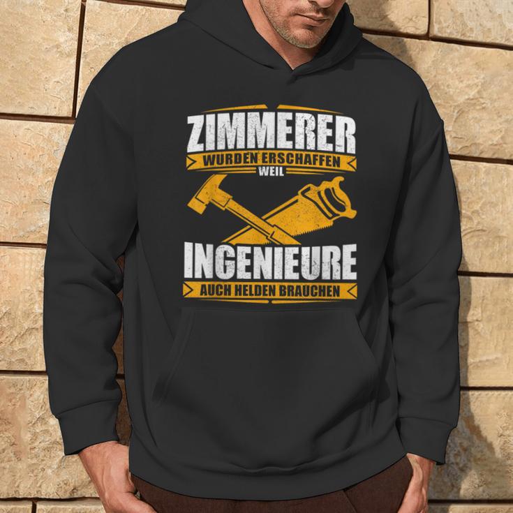 Zimmermann With Zimmermann Text Zimmererer Weil Ingenieure Auch Helden Brauchen Kapuzenpullover Lebensstil