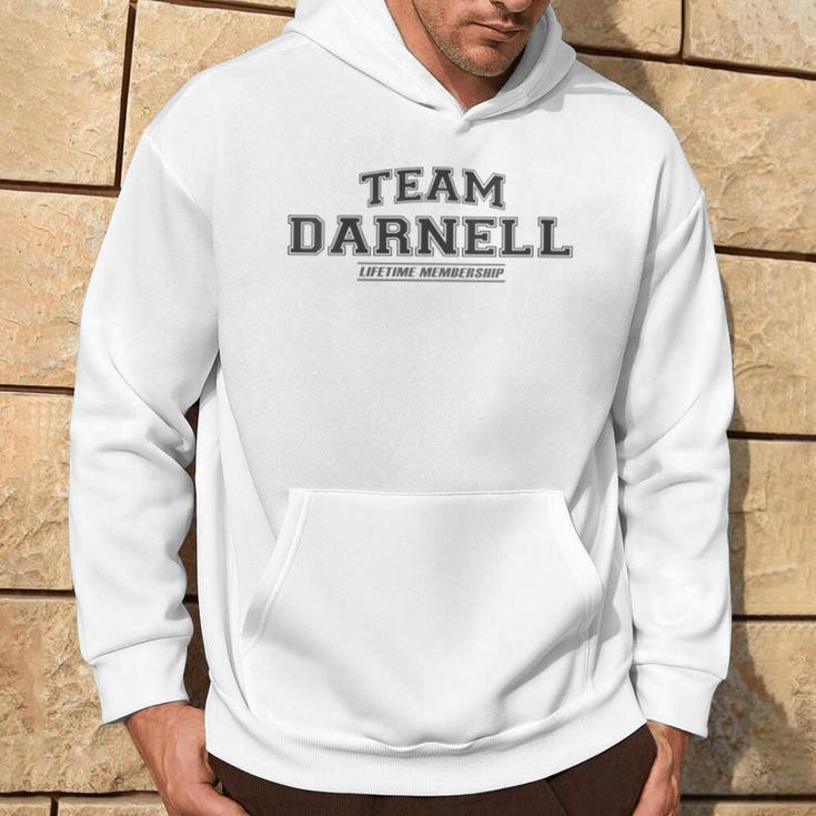 Damen Team Darnell Stolzer Familienname Nachname Mit-Ausschnitt Kapuzenpullover Lebensstil