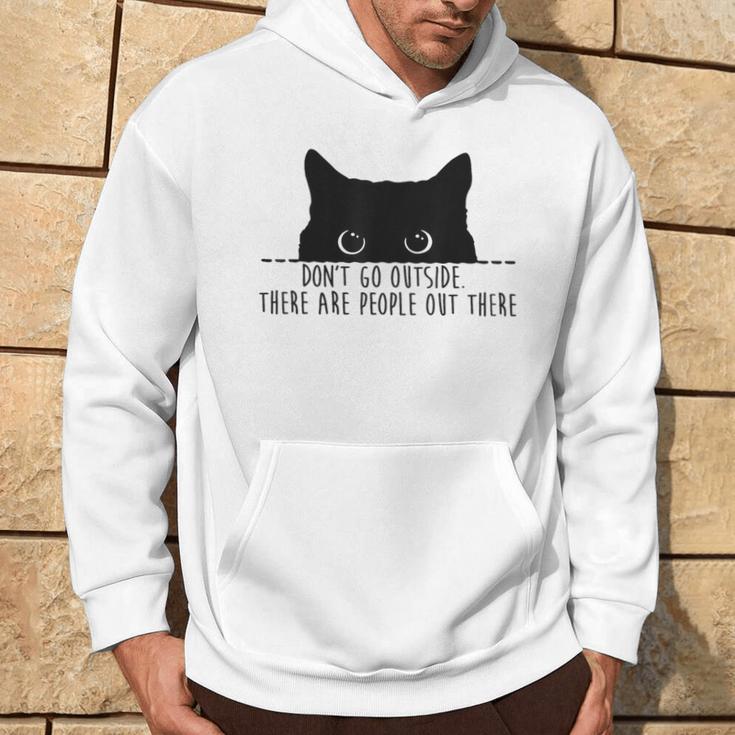 Cat Leute Da Draußen Cat French Language Kapuzenpullover Lebensstil