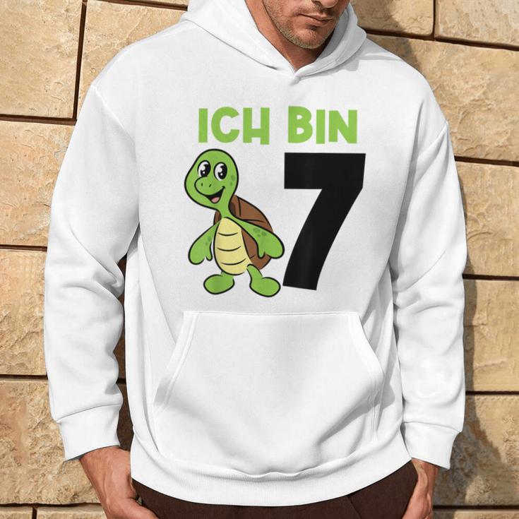 Ich Bin 7 7 Geburtstag Schildkröte Kapuzenpullover Lebensstil