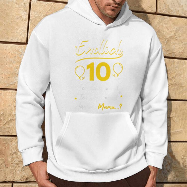 Kinder Endlich 10 Geburtstag Zehn Ich Kann Alles Ich Weiß Alles Kapuzenpullover Lebensstil