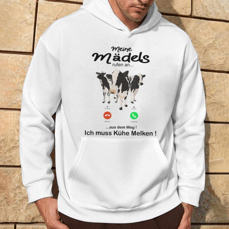 Meine Mäds Rufen An Aus Dem Weg Ich Muss Kühe Melken Cow S Kapuzenpullover Lebensstil