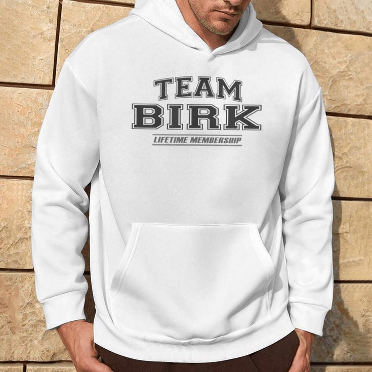 Team Birk Proud Surname Last Name Gray Kapuzenpullover Lebensstil