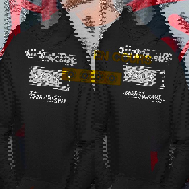 All-In En Cours Poker Humour Cadeau Poker Homme Tapis Jetons Sweat à capuche Cadeaux drôles