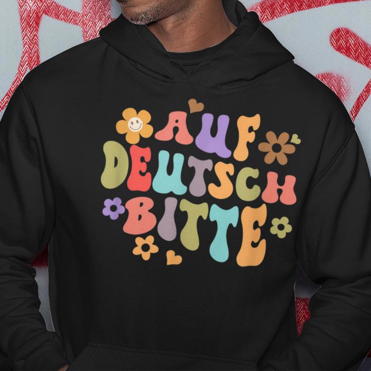 Auf Deutsch Bitte Lustige Deutsche Lehrerin German Kapuzenpullover Lustige Geschenke