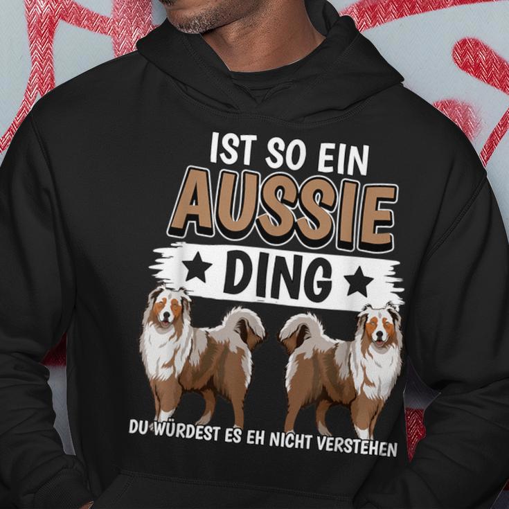 Aussie Ist So Ein Aussie Ding Australischer Schäferhund Kapuzenpullover Lustige Geschenke