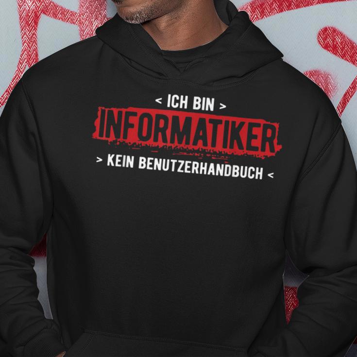 Bin Informatiker Kein Handbuch Computer Informatik Kapuzenpullover Lustige Geschenke