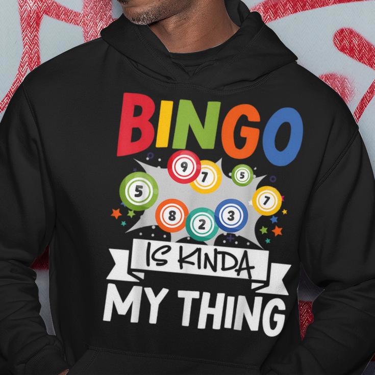 Bingo Ist Irgendwie Mein Ding Lustiges Glücksspiel Kapuzenpullover Lustige Geschenke