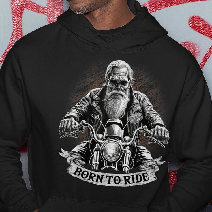 Born To Ride Biker Motorcyclist Slogan Kapuzenpullover Lustige Geschenke