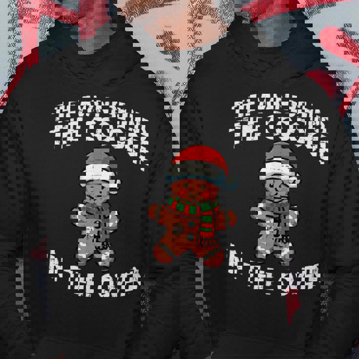 Christmas Pregnancy Man Behind Cookie Oven Xmas Husband Men Hoodie Unique Gifts