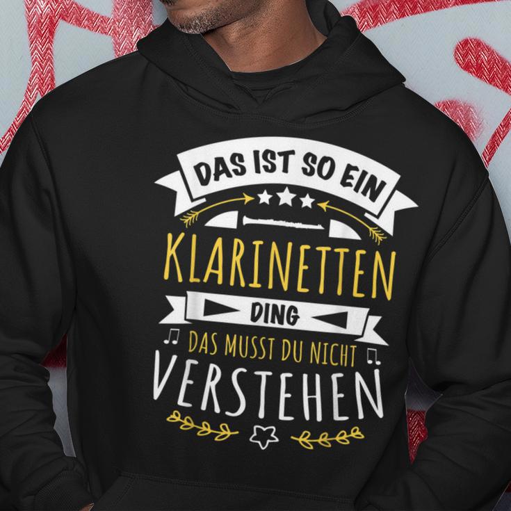 With Clarinettist Musician Das Ist So Ein Klarinetten Ding Kapuzenpullover Lustige Geschenke