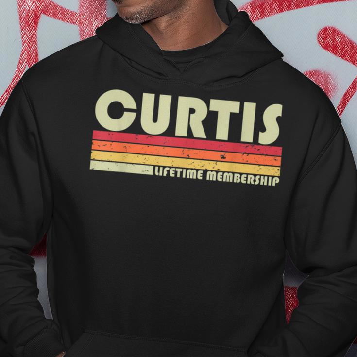 Curtis Nachname Lustiges Retrointage 80Er 90Er Geburtstag Wiedersehen Kapuzenpullover Lustige Geschenke