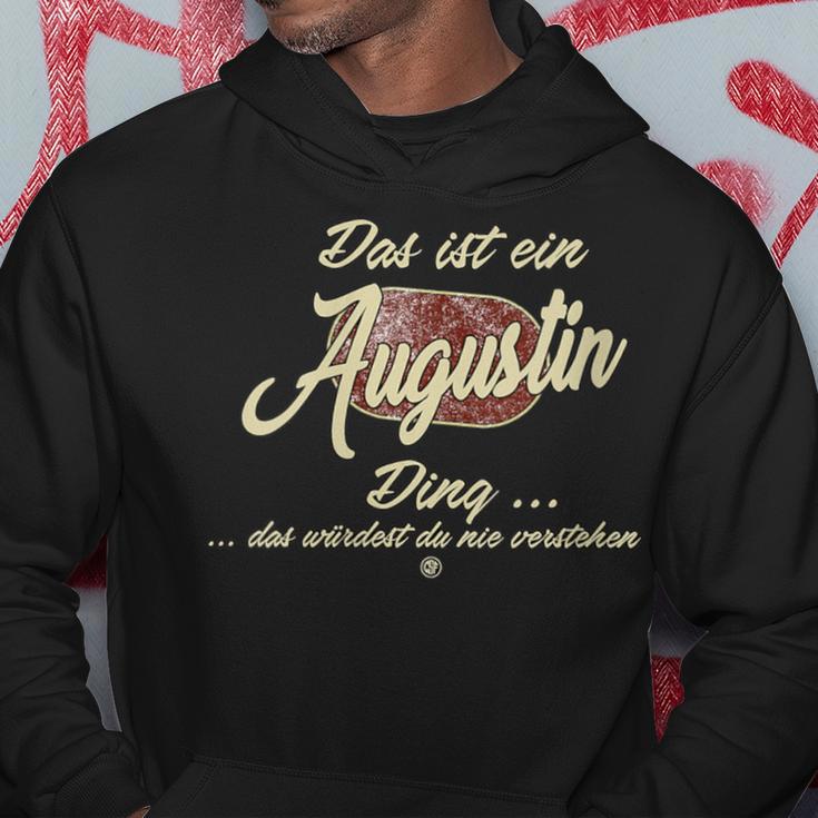 Damen Das Ist Ein Augustin Ding Lustiges Familie Augustin Mit-Ausschnitt Kapuzenpullover Lustige Geschenke