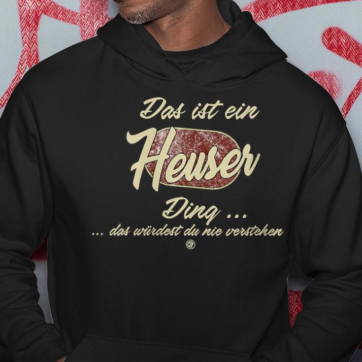 Damen Das Ist Ein Heuser Ding Lustiges Familie Heuser Mit-Ausschnitt Kapuzenpullover Lustige Geschenke