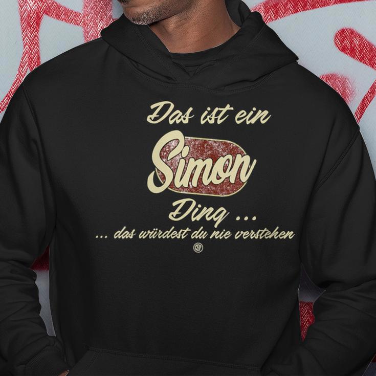 Damen Das Ist Ein Simon Ding Lustiges Familie Simon Mit-Ausschnitt Kapuzenpullover Lustige Geschenke