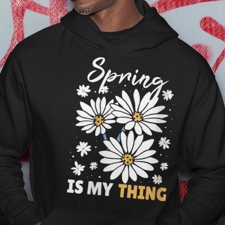 Damen Frühling Ist Mein Ding Gänseblümchen Mit-Ausschnitt Kapuzenpullover Lustige Geschenke