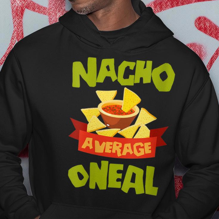 Damen Nacho Average Oneal Birthday Personalisierter Nachname Mit-Ausschnitt Kapuzenpullover Lustige Geschenke