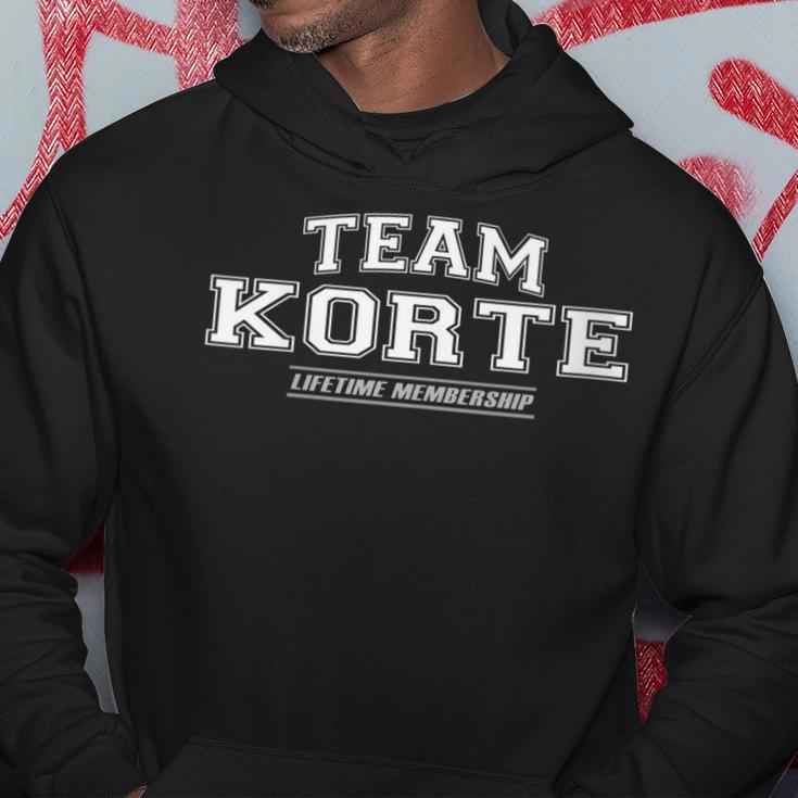 Damen Team Korte Stolzer Familienname Nachname Geschenk Mit-Ausschnitt Kapuzenpullover Lustige Geschenke