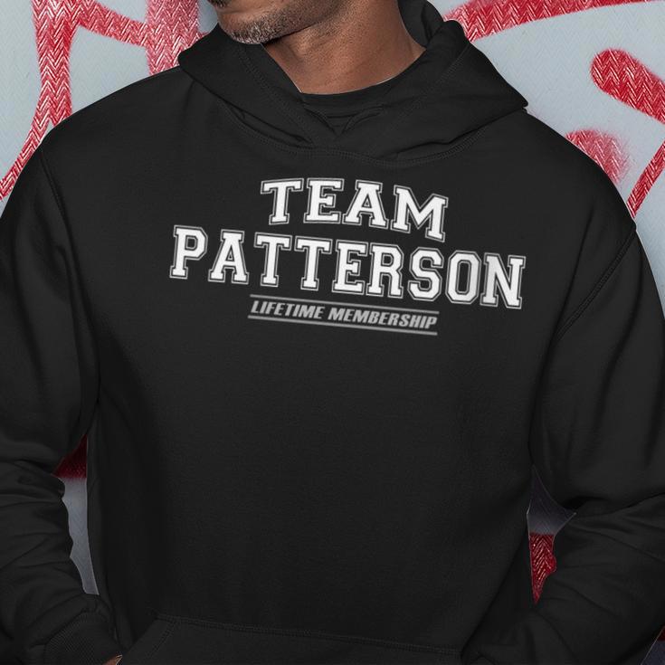 Damen Team Patterson Stolzer Familiennachname Nachname Geschenk Mit-Ausschnitt Kapuzenpullover Lustige Geschenke